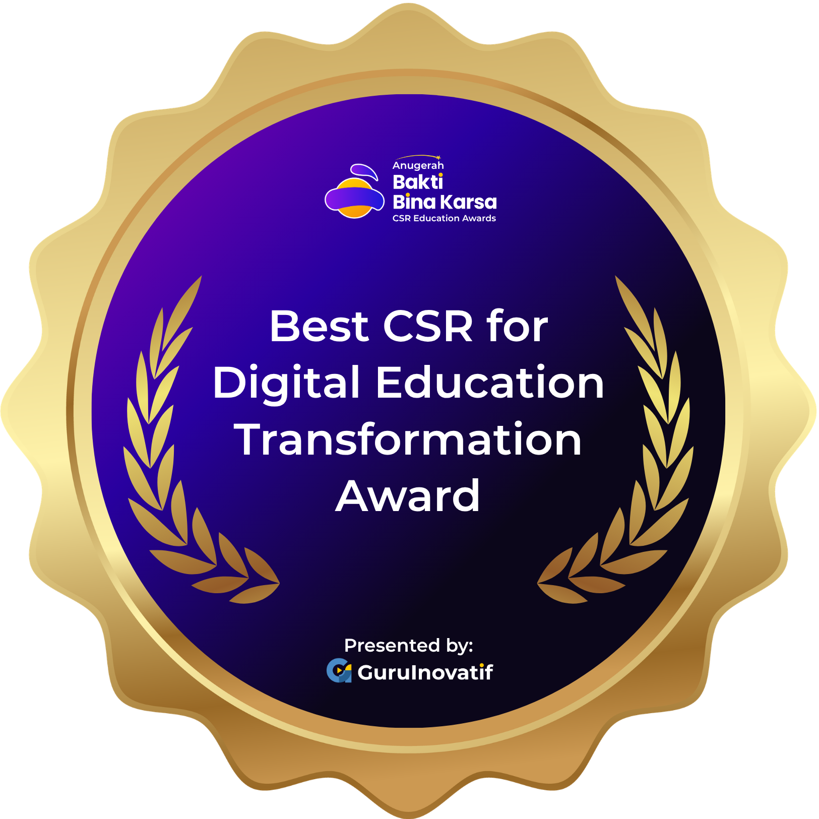 Best CSR for Digital Education Transformation Award badge